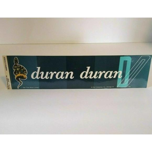 Duran Duran Bumper Sticker Union Of The Snake Original NOS Unused New Wave 1984 - Picture 1 of 5